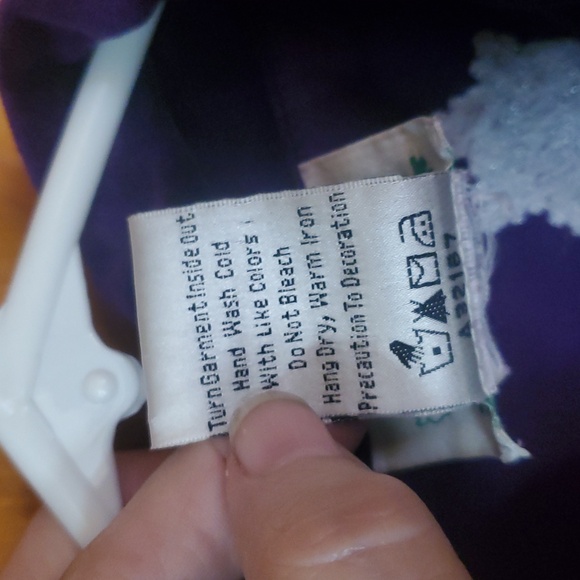 Quacker Factory purple velvet rhinestone Snowman jacket size M - Picture 4 of 5